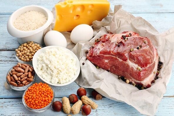Products with high protein content